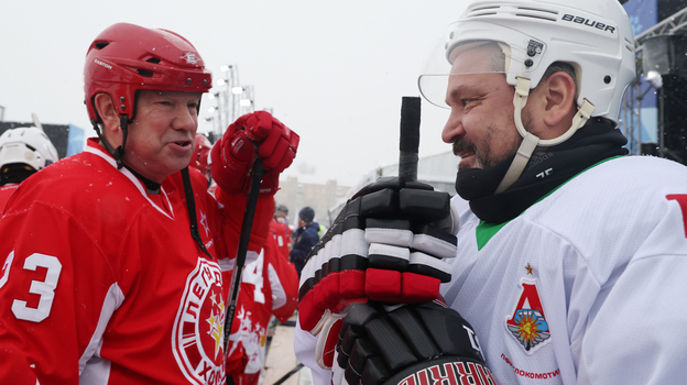 Хоккеист Виктор Шалимов и футболист Вадим Евсеев.