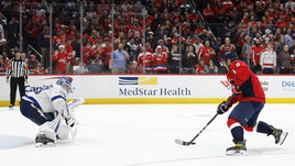 Овечкин не забил с игры и смазал буллит. Победную серию «Вашингтона» прервал блистательный Василевский