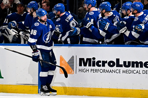 Никита Кучеров. Форвард «Тампы-Бэй» Никита Кучеров.