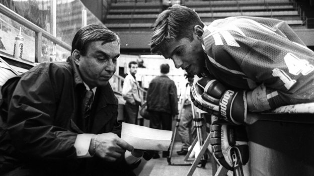 Евгений Зимин и хоккеист Владимир Малахов.