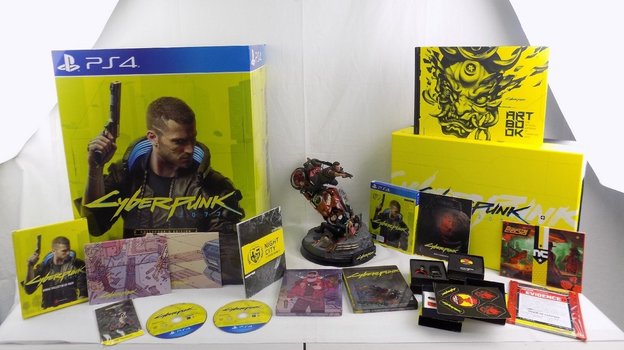 Коллекционное издание Cyberpunk 2077.