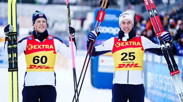 Йоханнес Клебо и Хенрик Доннестад. Лыжники Йоханнес Клебо и Хенрик Доннестад