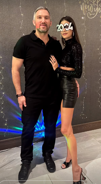 Александр Овечкин и Анастасия Шубская.