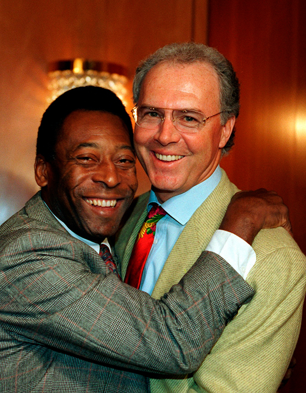 Пеле и Франц Беккенбауэр.