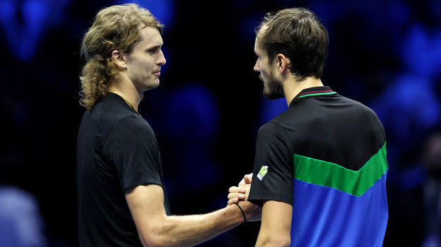 Александр Зверев и Даниил Медведев. Теннисисты Александр Зверев и Даниил Медведев