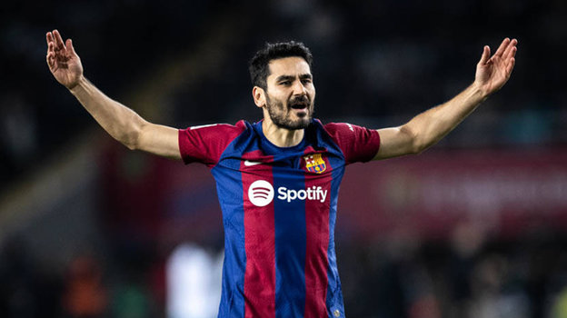 Илкай Гюндоган. Полузащитник «Барселоны» Илкай Гюндоган.