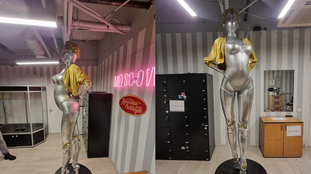 Статуя близняшки.