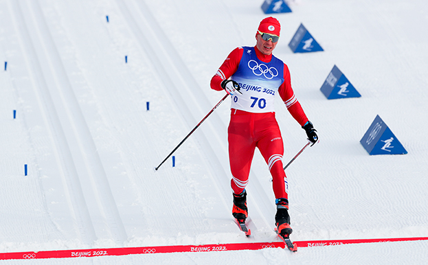 Александр Большунов. Лыжник Александр Большунов.