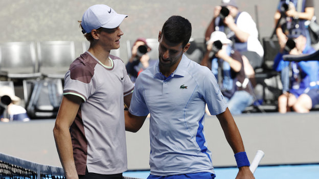 Янник Синнер и Новак Джокович.