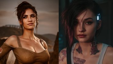 Панам и Джуди из Cyberpunk 2077 глазами нейросети.
