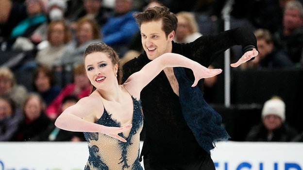 Кристина Каррейра и Энтони Пономаренко. Фигуристы Кристина Каррейра и Энтони Пономаренко.