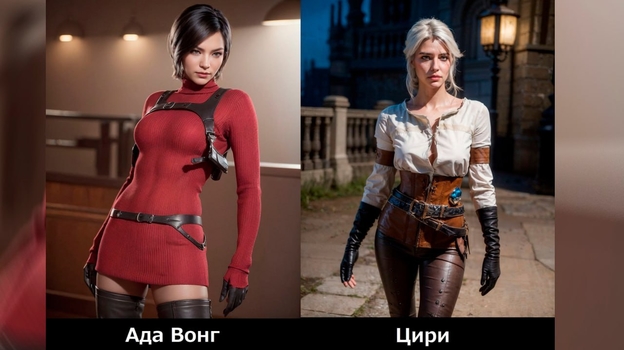 Героини видеоигр глазами нейросети.