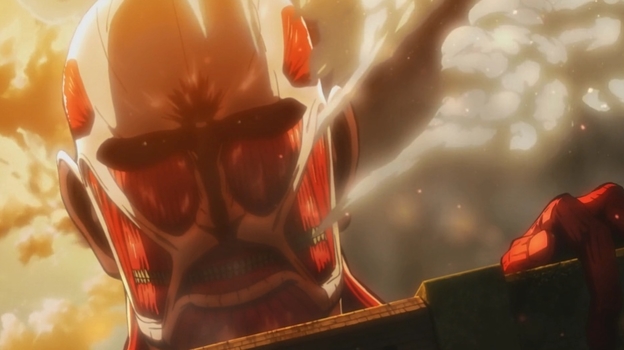 Кадр из аниме «Атака титанов».