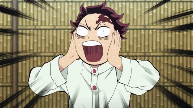 Кадр из аниме «Клинок, рассекающий демонов».