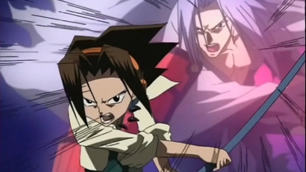 Кадр из аниме «Шаман Кинг» (2001).