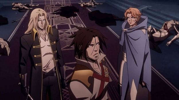 Кадр из американского аниме-сериала «Кастлвания».