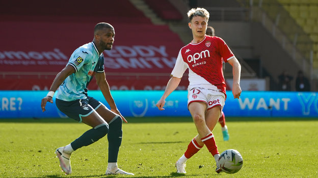 Александр Головин (справа) в матче против «Гавра» (1:1).