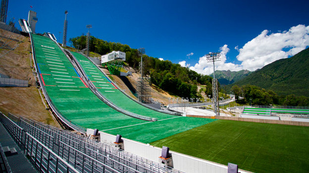 Комплекс для прыжков с трамплина «Русские горки».