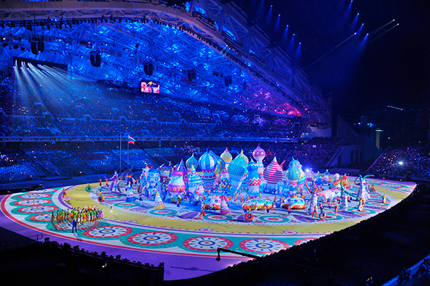 Церемония открытия Олимпийских игр-2014 в Сочи.