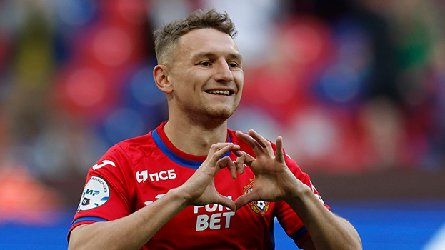 Федор Чалов. Футболист ЦСКА Федор Чалов.