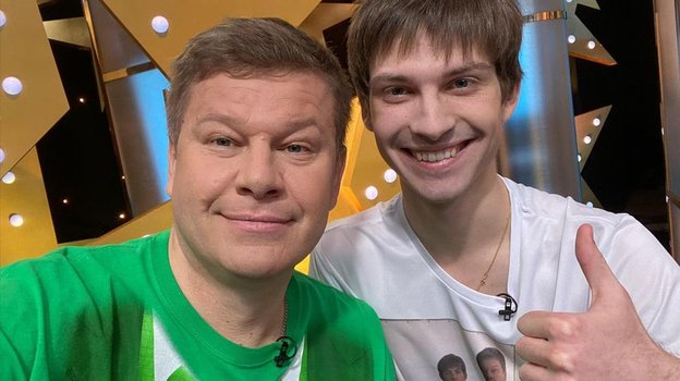 Дмитрий Губерниев с сыном Михаилом.