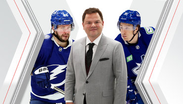 Никита Кучеров, Дэн Мильштейн и Александр Овечкин.