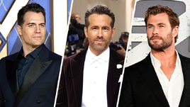 Генри Кавилл Райан Рейнольдс Крис Хемсворт.