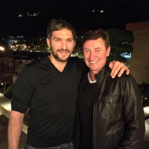 Александр Овечкин и Уэйн Гретцки. Александр Овечкин и Уэйн Гретцки