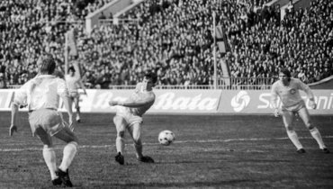 2?мая 1985?года. Москва. Лужники. СССР?- Швейцария?- 4:0. Олег Протасов открывает счет.