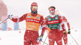 Лыжник Александр Большунов