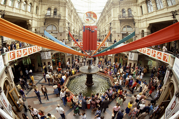 ГУМ во время Олимпиады-1980.
