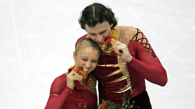 Татьяна Тотьмянина и Максим Маринин на Олимпийских играх-2006 в Турине. Татьяна Тотьмянина и Максим Маринин на Олимпийских играх-2006 в Турине