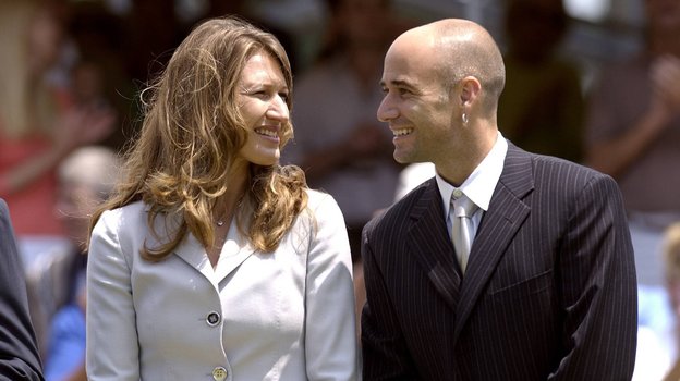 Штеффи Граф и Андре Агасси.