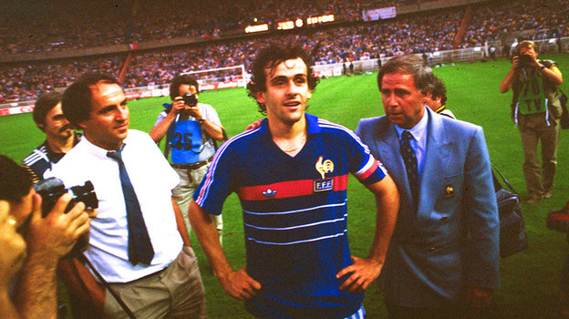 Мишель Платини на Евро-1984.