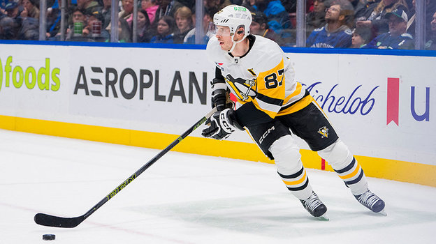 Сидни Кросби. Нападающий «Питтсбурга» Сидни Кросби.