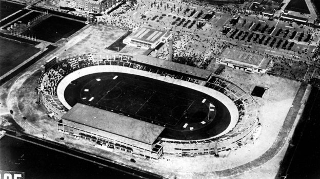 Олимпийский стадион в Амстердаме в 1928 году.