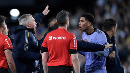 Дикий скандал в Испании. Судья оставил «Реал» без победного гола и удалил его автора Беллингема