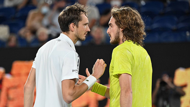 Даниил Медведев и Стефанос Циципас.