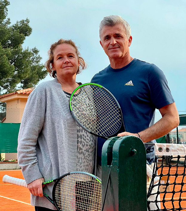 Родители Стефаноса Циципаса - Юлия и Апостолос.