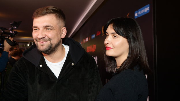 Баста с женой Еленой.