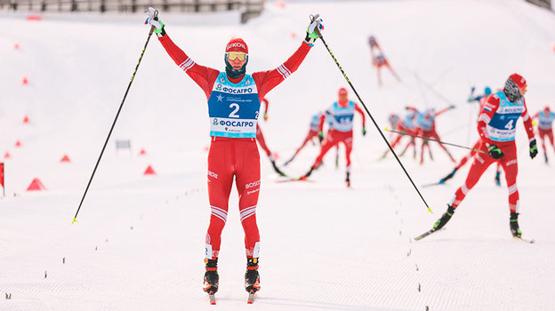 Александр Большунов. Лыжник Александр Большунов.