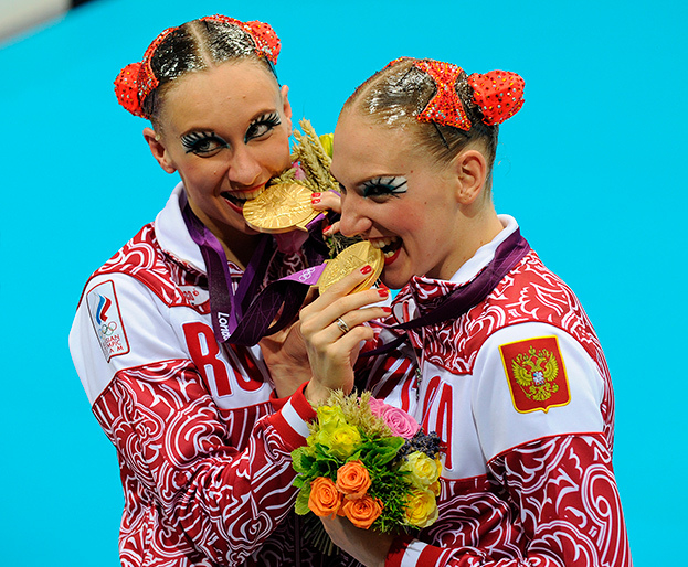 Наталья Ищенко и Светлана Ромашина - олимпийские чемпионки Лондона-2012.