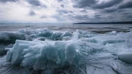 Игольчатый лед на Байкале