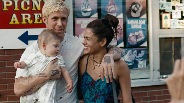 Райан Гослинг с женой Евой Мендес.