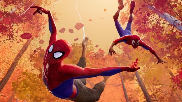 Кадр из мультфильма «Человек-паук: Через вселенные»