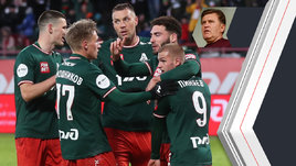 Футболисты «Локомотива» в матче против «Сочи»