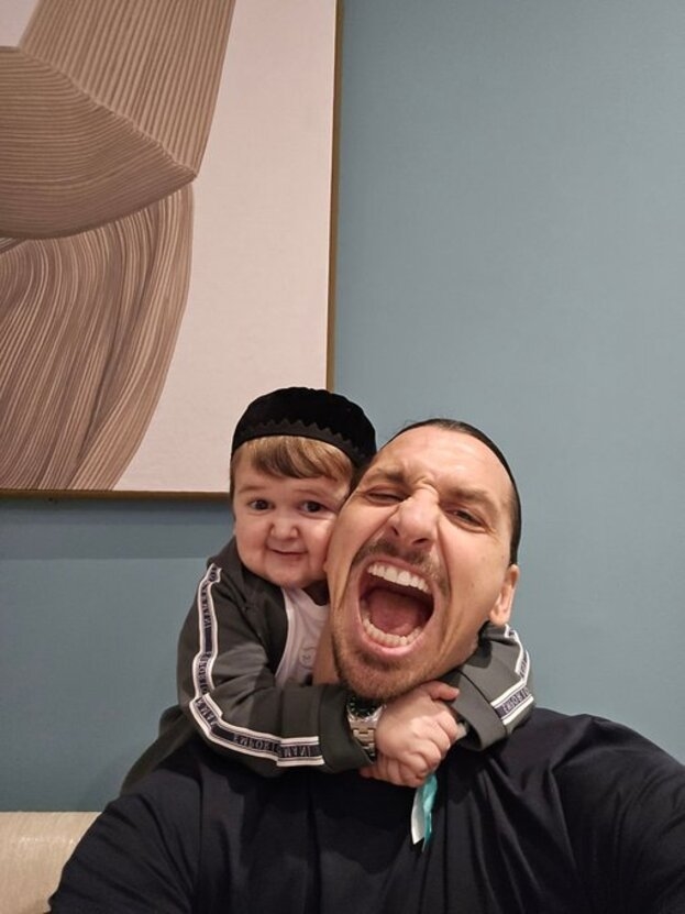 Златан Ибрагимович и Хасбик.