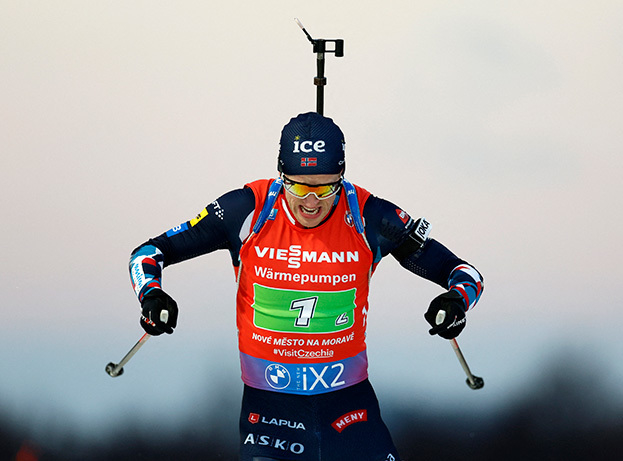 Тарьей Бе. Биатлонист Тарьей Бе.