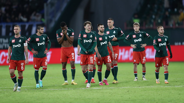 Футболисты «Локомотива» в матче против «Балтики». Футболисты «Локомотива» в матче против «Балтики»