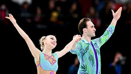 Фигуристы Анастасия Метелкина и Лука Берулава.
